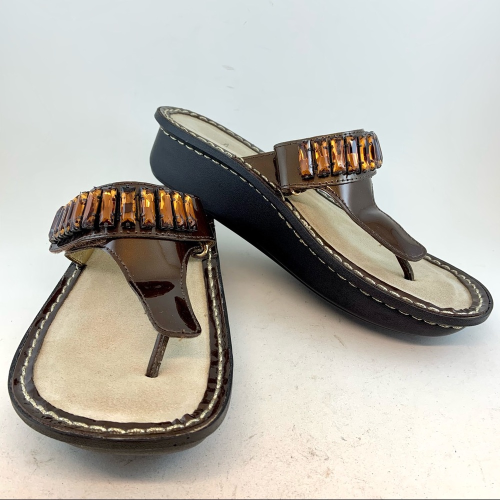 Alegria Jeweled Carina CAR-126 Sandals 37 7 7.5